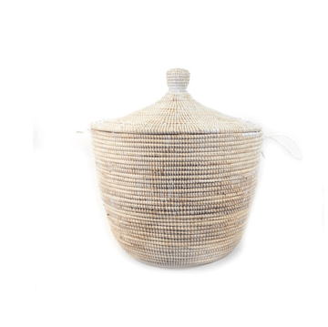 Senegalese Basket - Oversized White