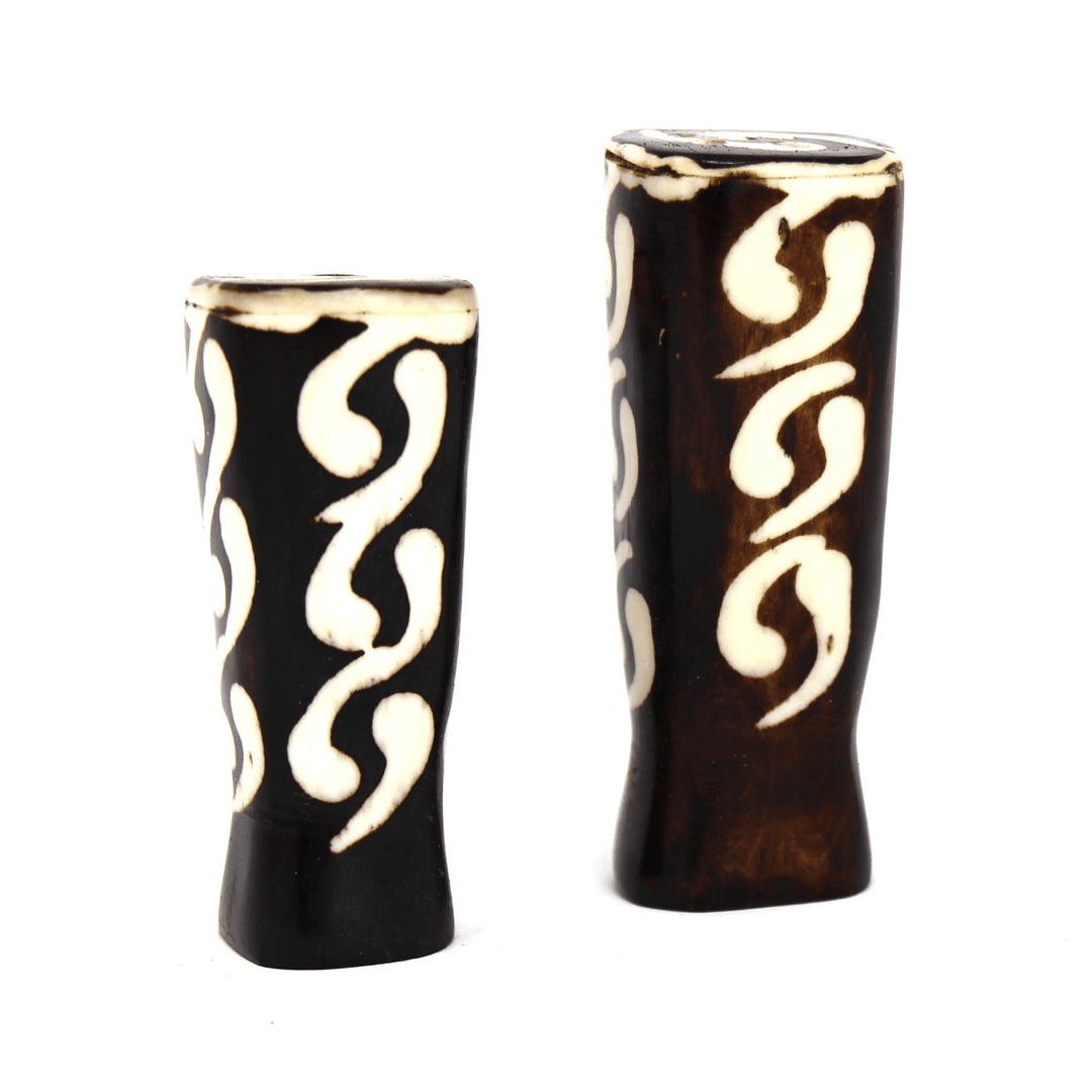 Batik Bone Salt & Pepper Shakers - Traditional Batik