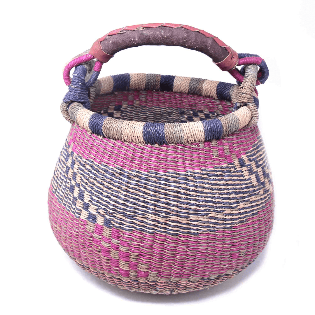 Small Bolga Pot Basket - Assorted