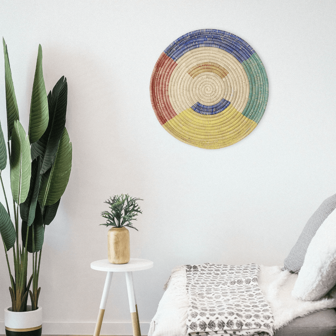 Large Palm Tray Plate Wall Art