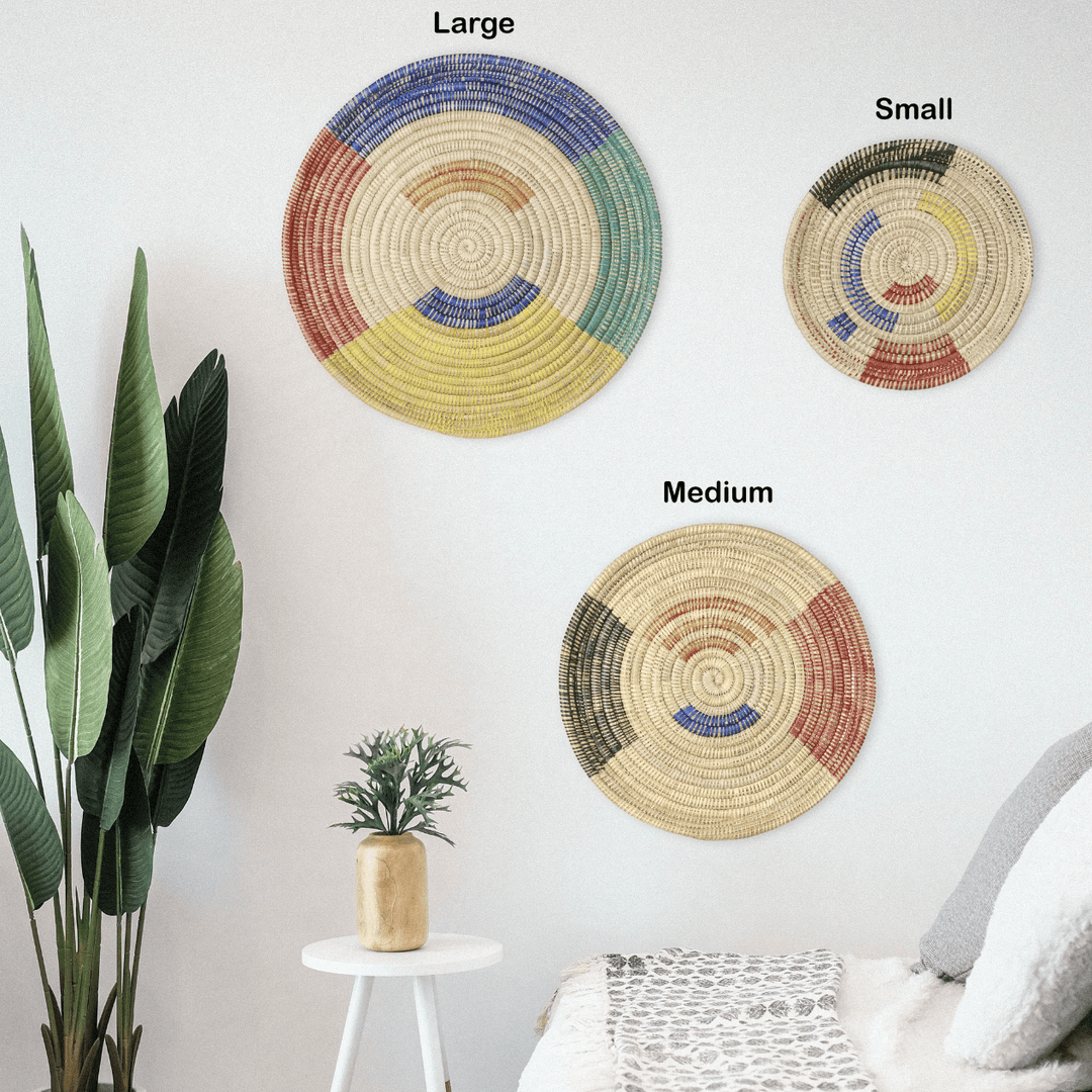 Large Palm Tray Plate Wall Art