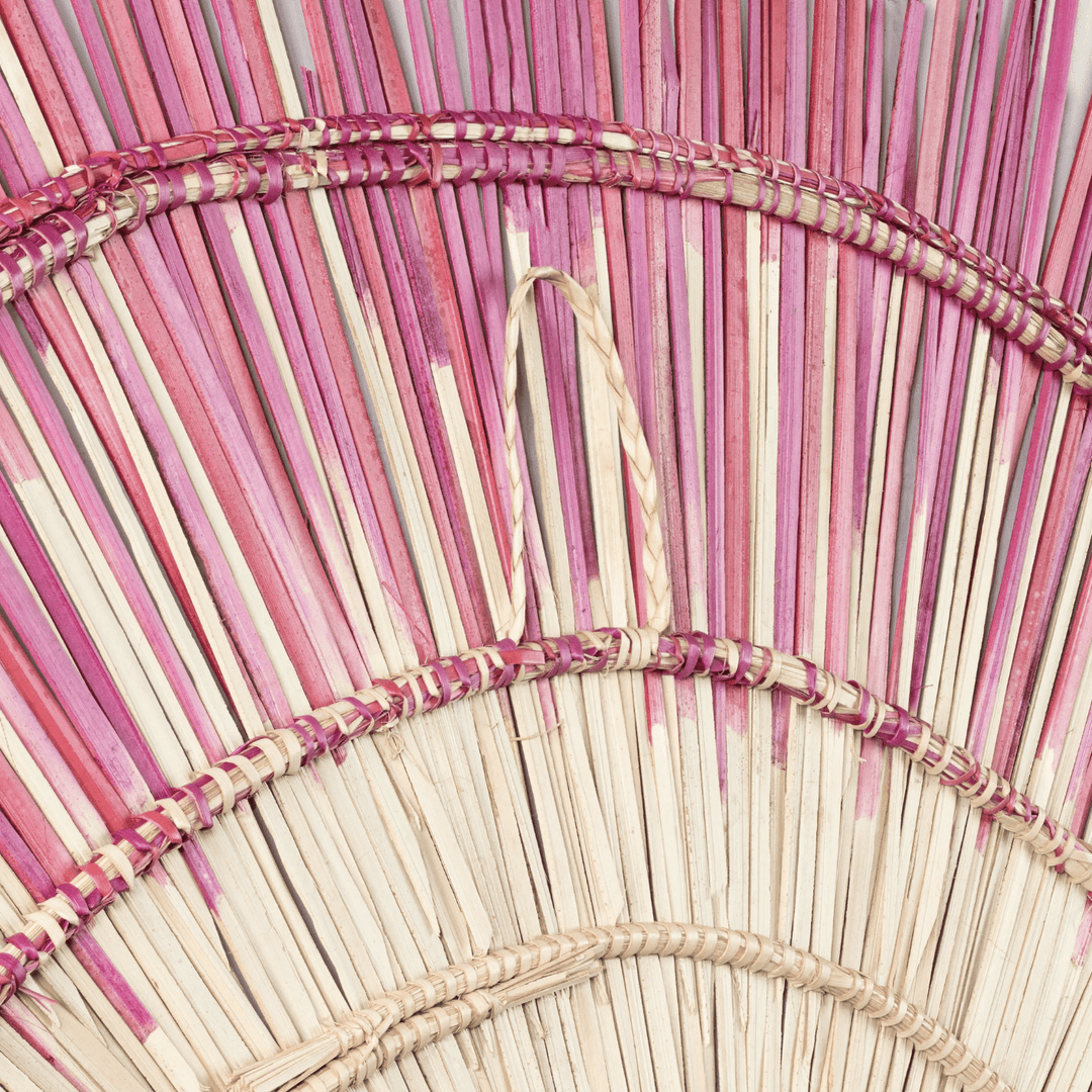 Large Palm Sun Circle - Pink