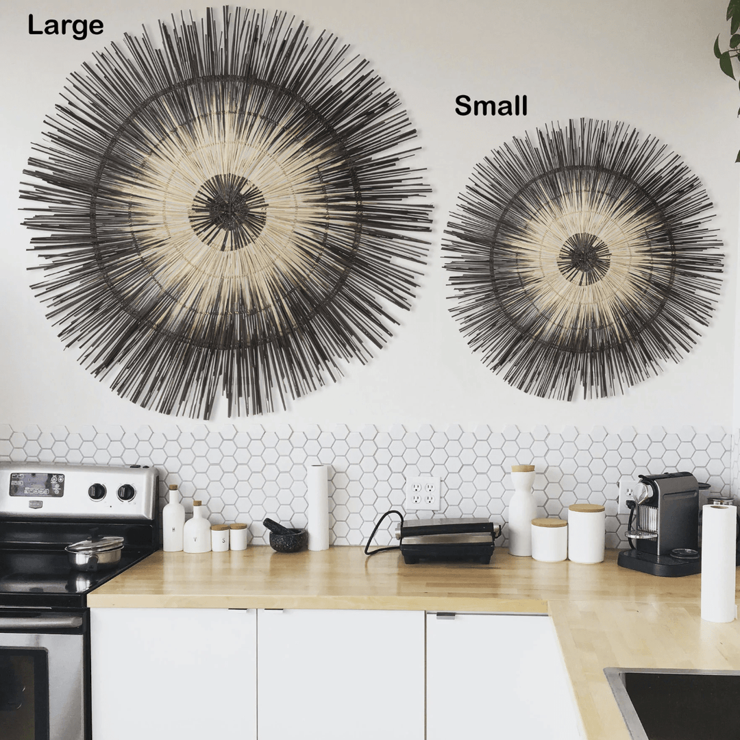 Large Palm Sun Circle - Black