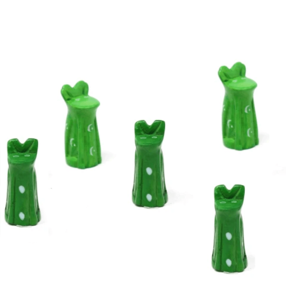 Soapstone Tiny Frog Sculptures - Assorted - Pack of 5