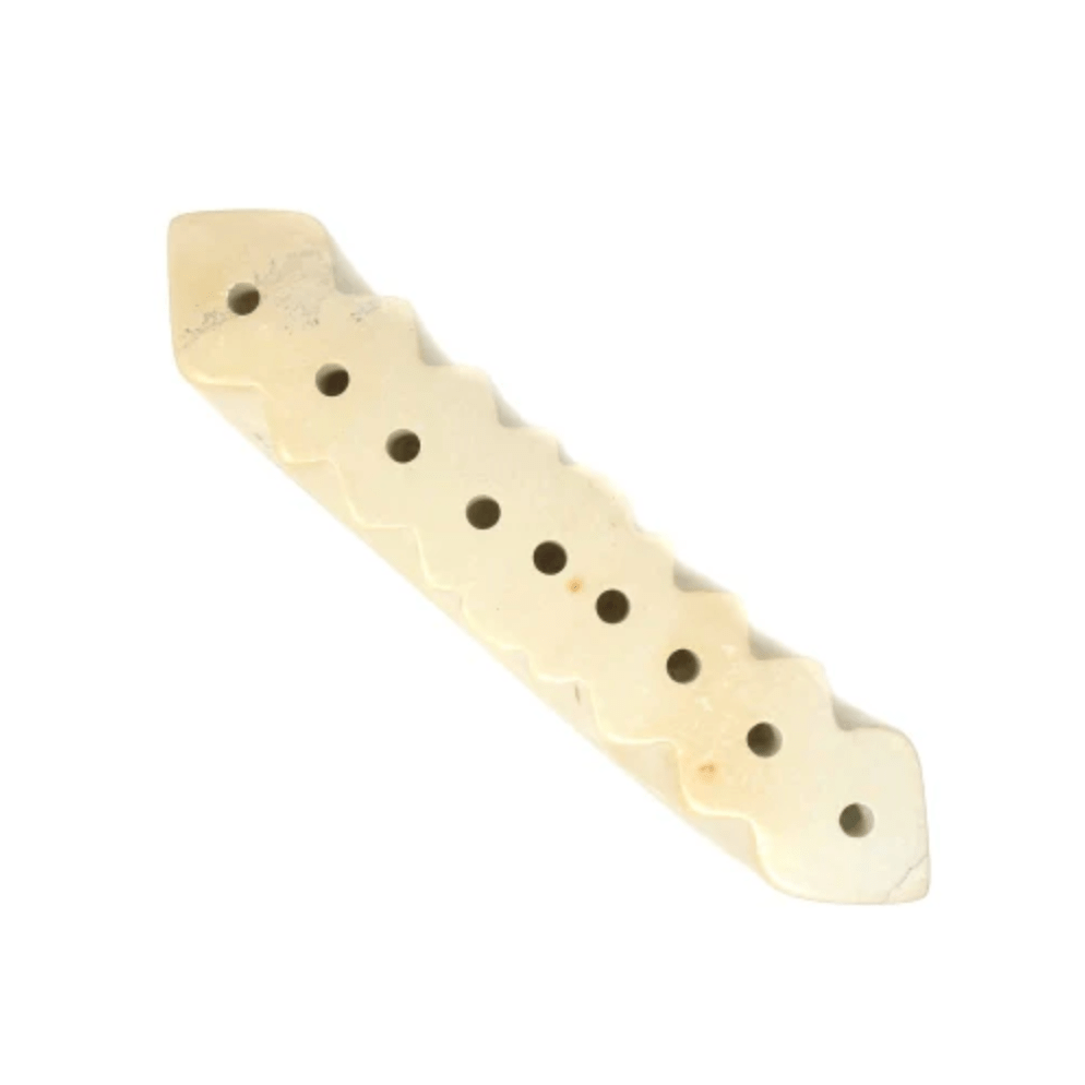 Soapstone Menorah - Natural Stone