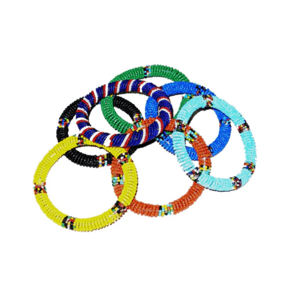Maasai Bead Bangles - Set of 2 - Assorted