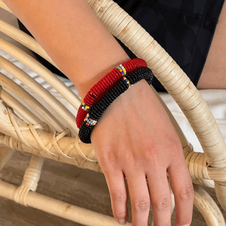 Maasai Bead Bangles - Set of 2 - Assorted