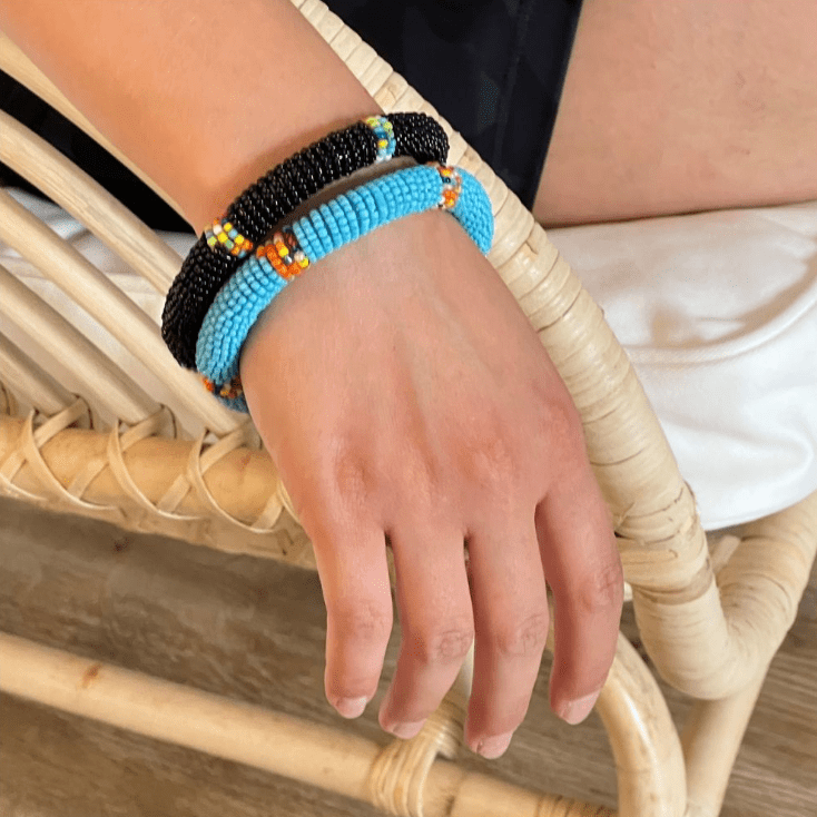 Maasai Bead Bangles - Set of 2 - Assorted