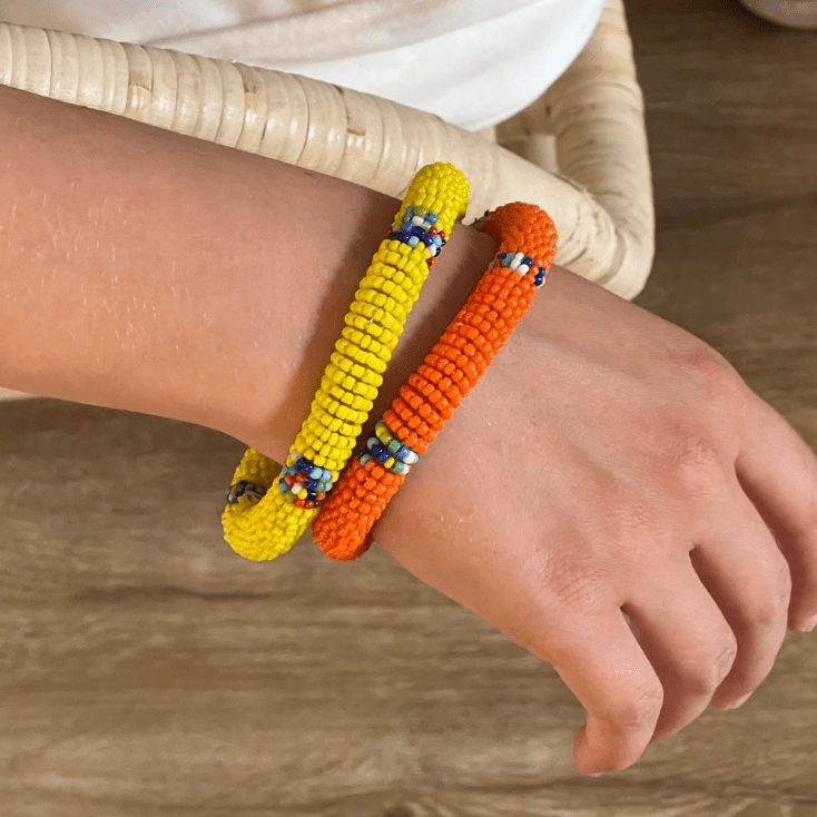 Maasai Bead Bangles - Set of 2 - Assorted