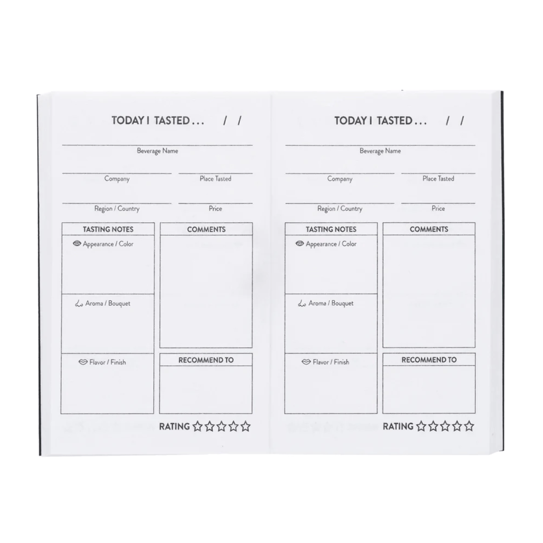 Recycled Paper Wine Tasting Pocket Journal