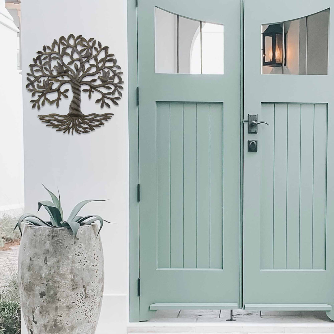 Twisted Tree of Life Metal Wall Art