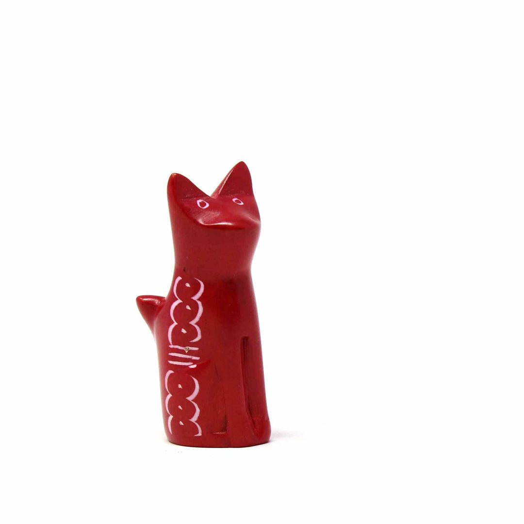 Soapstone Tiny Sitting Cats - Assorted Pack of 5