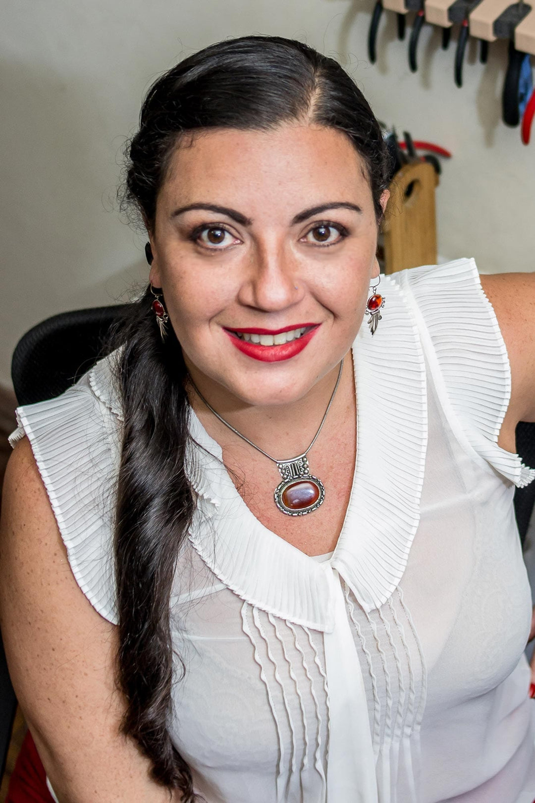 Rose Quartz Gemstone Tree Pendant Necklace - Taurus Tree of Life