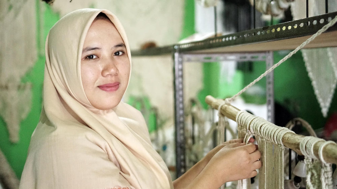 Geometric Ebony and Eggshell Cotton Cushion Cover - Geometric Shadow