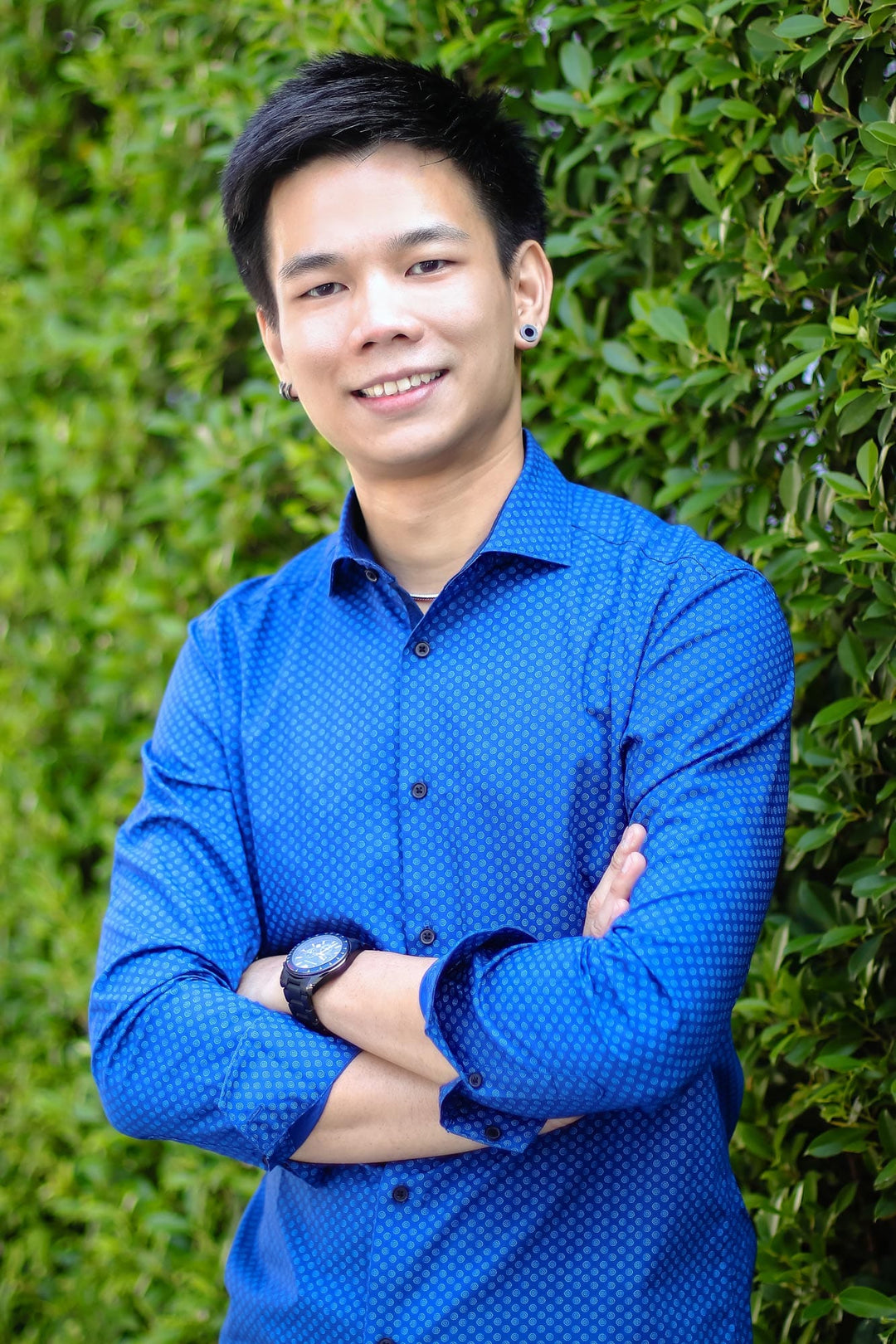 Purple Cultured Pearl Drop Earrings - Mood Lift in Purple