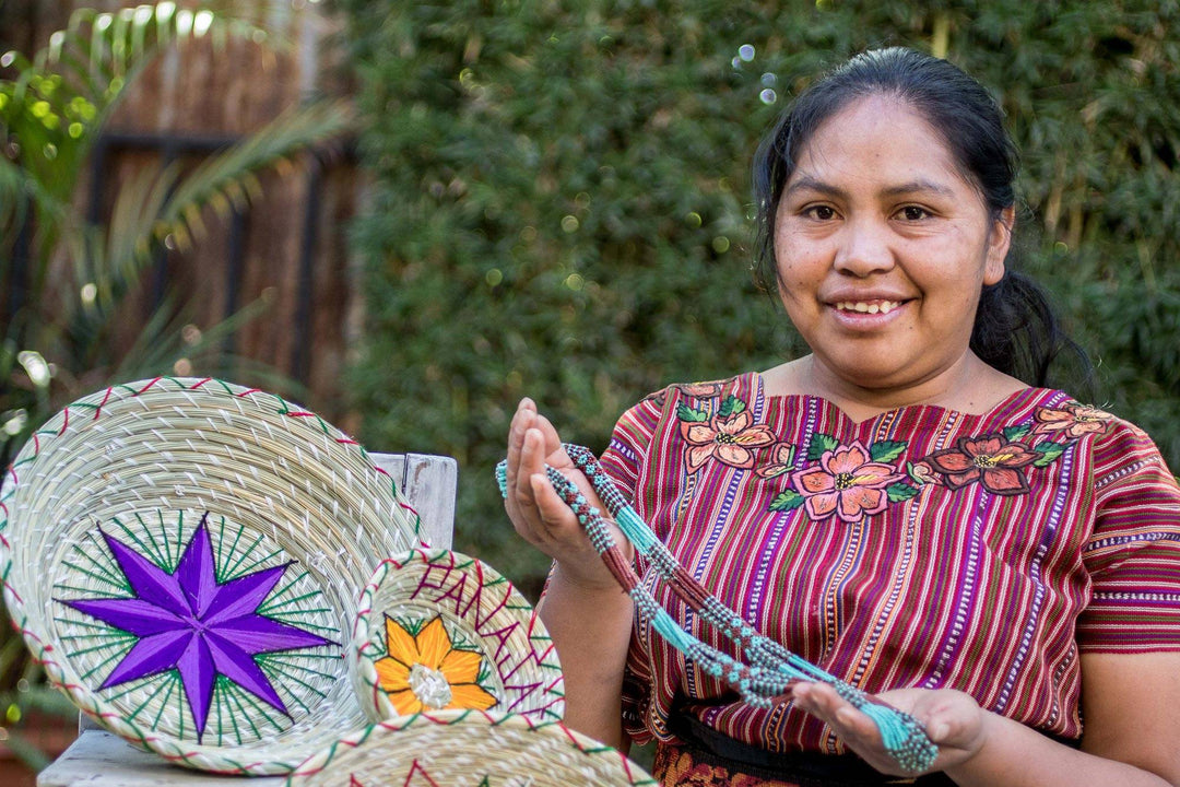 Turquoise and White Beaded Necklace - Turquoise and White Harmony