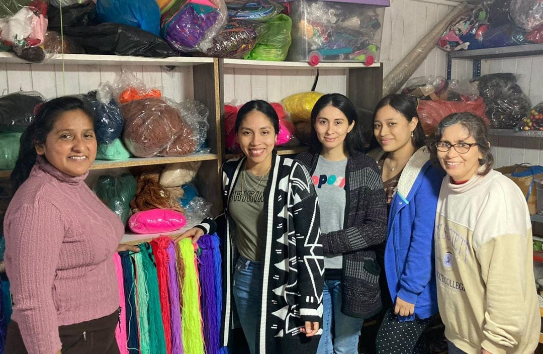 Acrylic Headband Crafted with Andean Textile in Vibrant Blue - Road to the Andes