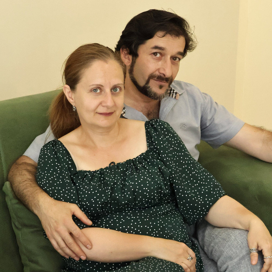 Set of 7 Copper and Brass Band Rings in a Polished Finish - Earth's Triumph