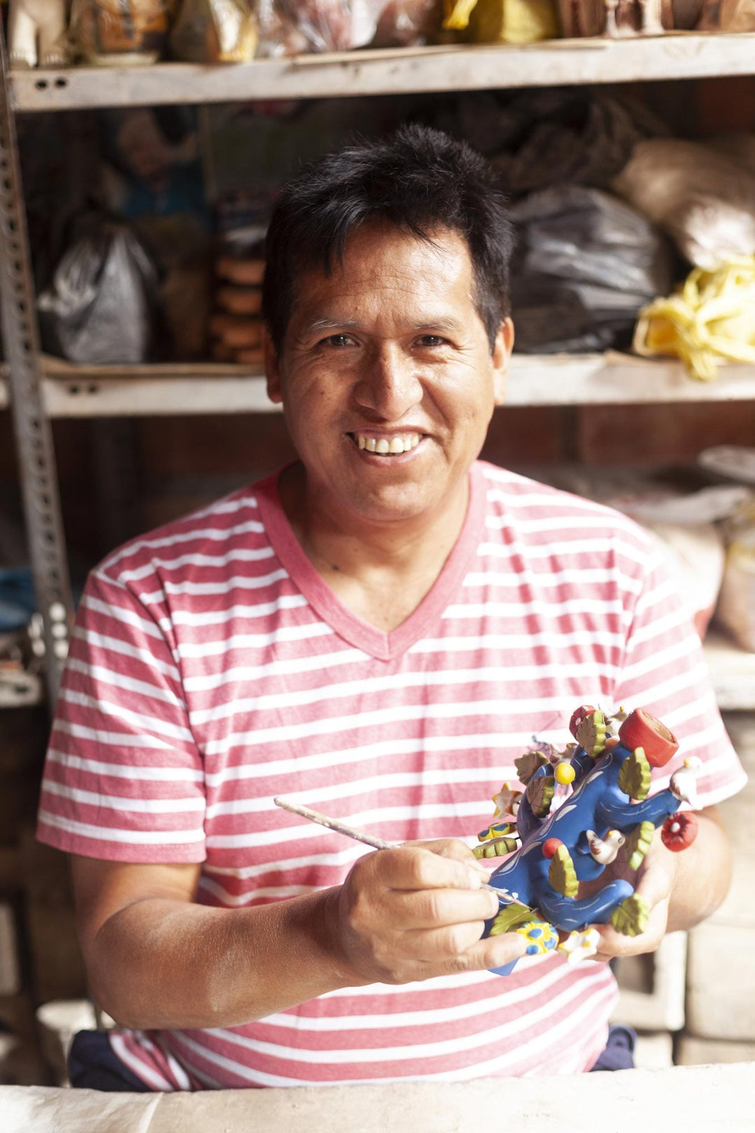 Christmas Ceramic Nativity Scene from Peru - Born to the Amazons
