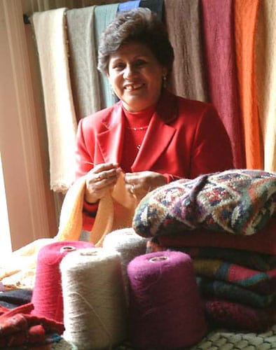 Fair Trade Baby Alpaca Scarf from Peru - Barley Harvest