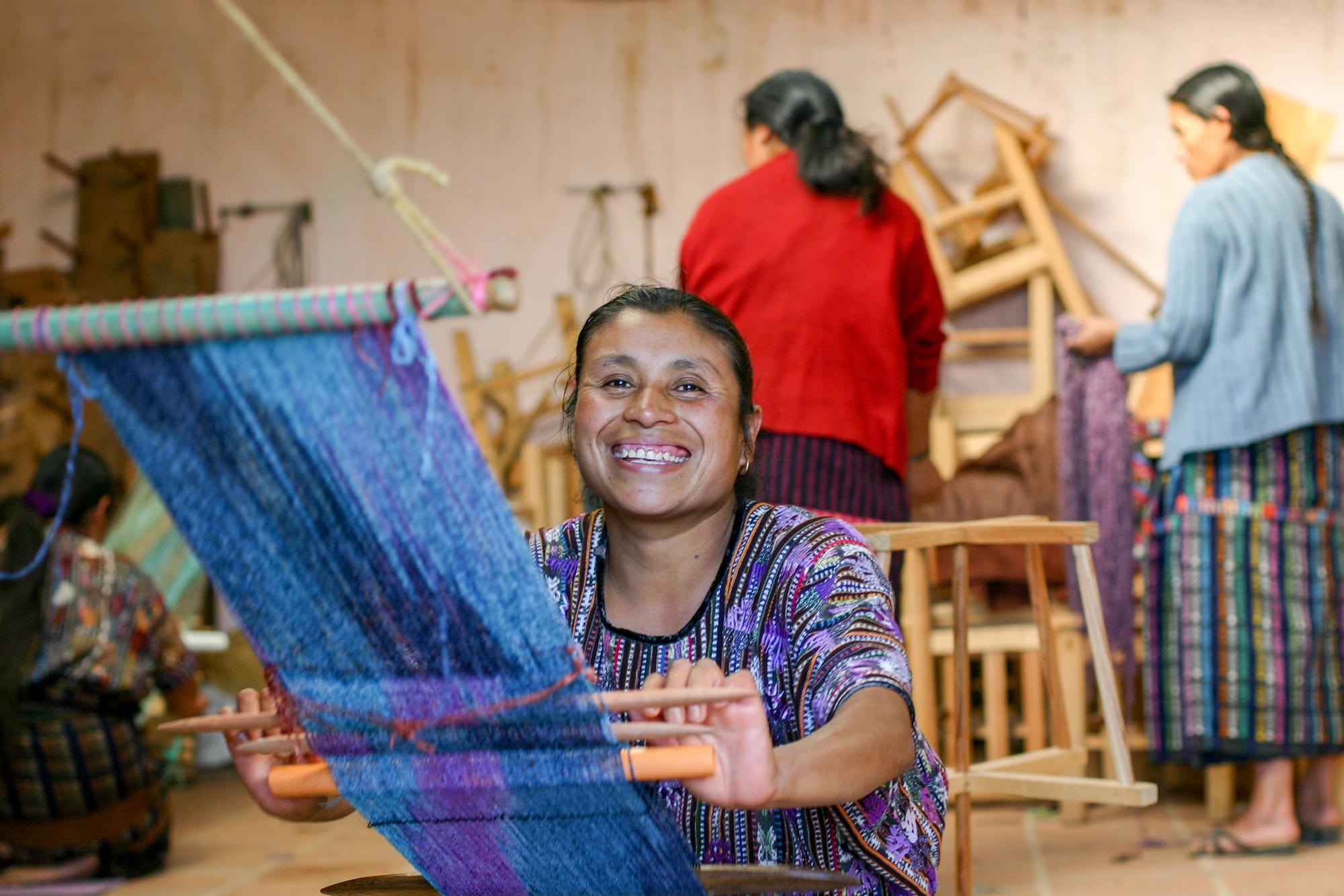 Bamboo Chenille Bag Handmade in Guatemala - Magical Moon