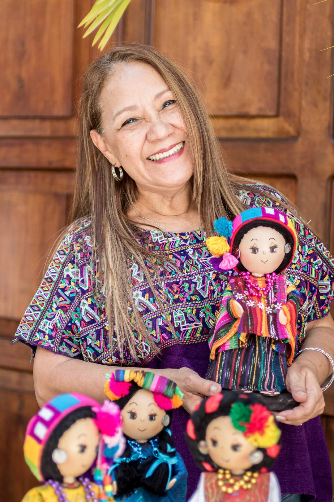 Pinewood Pendant Necklace with Mayan Motifs - Wise Maya