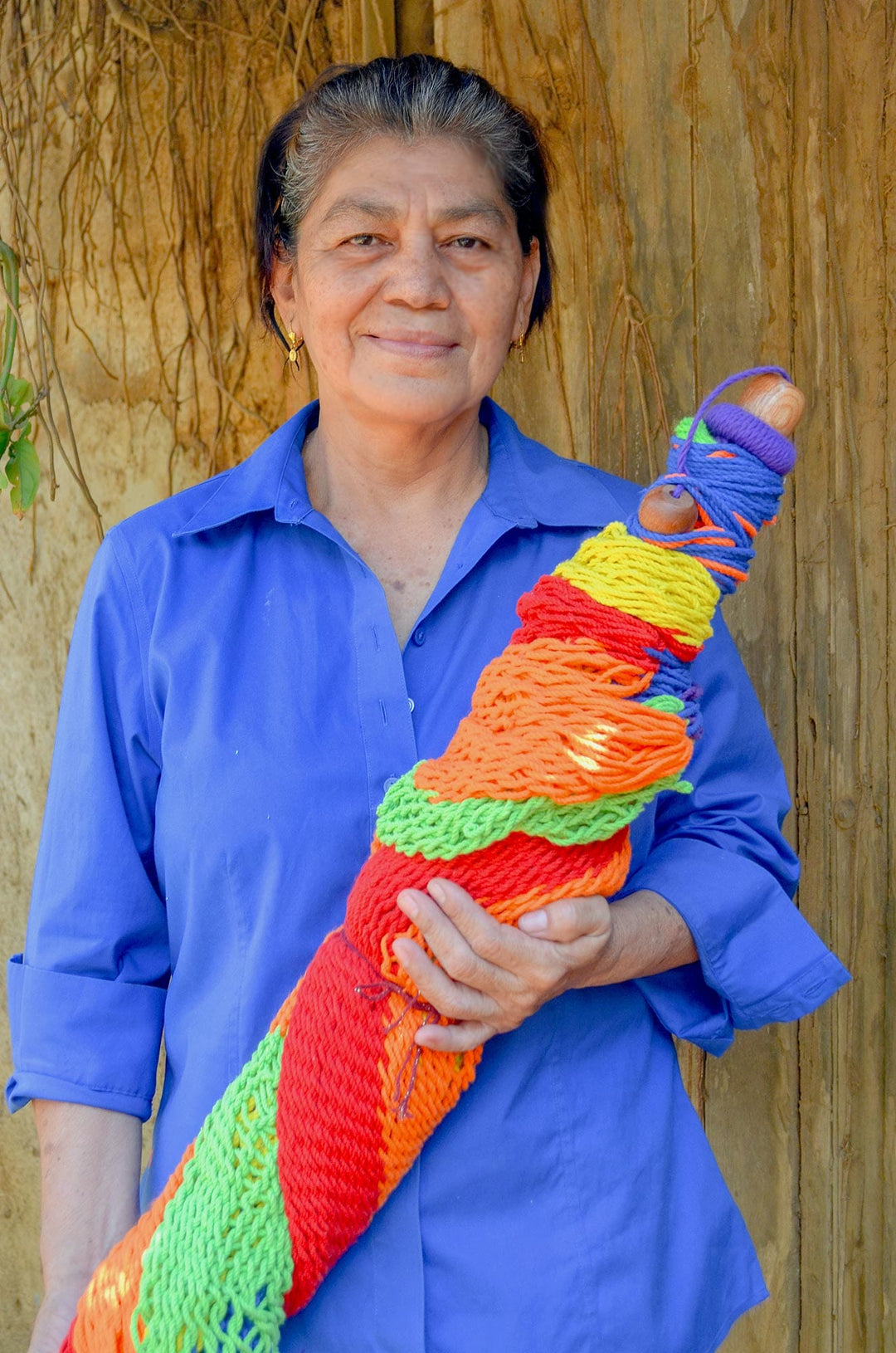 Handmade Multicolor Cotton Hammock from Nicaragua (Single) - Quiet Evening