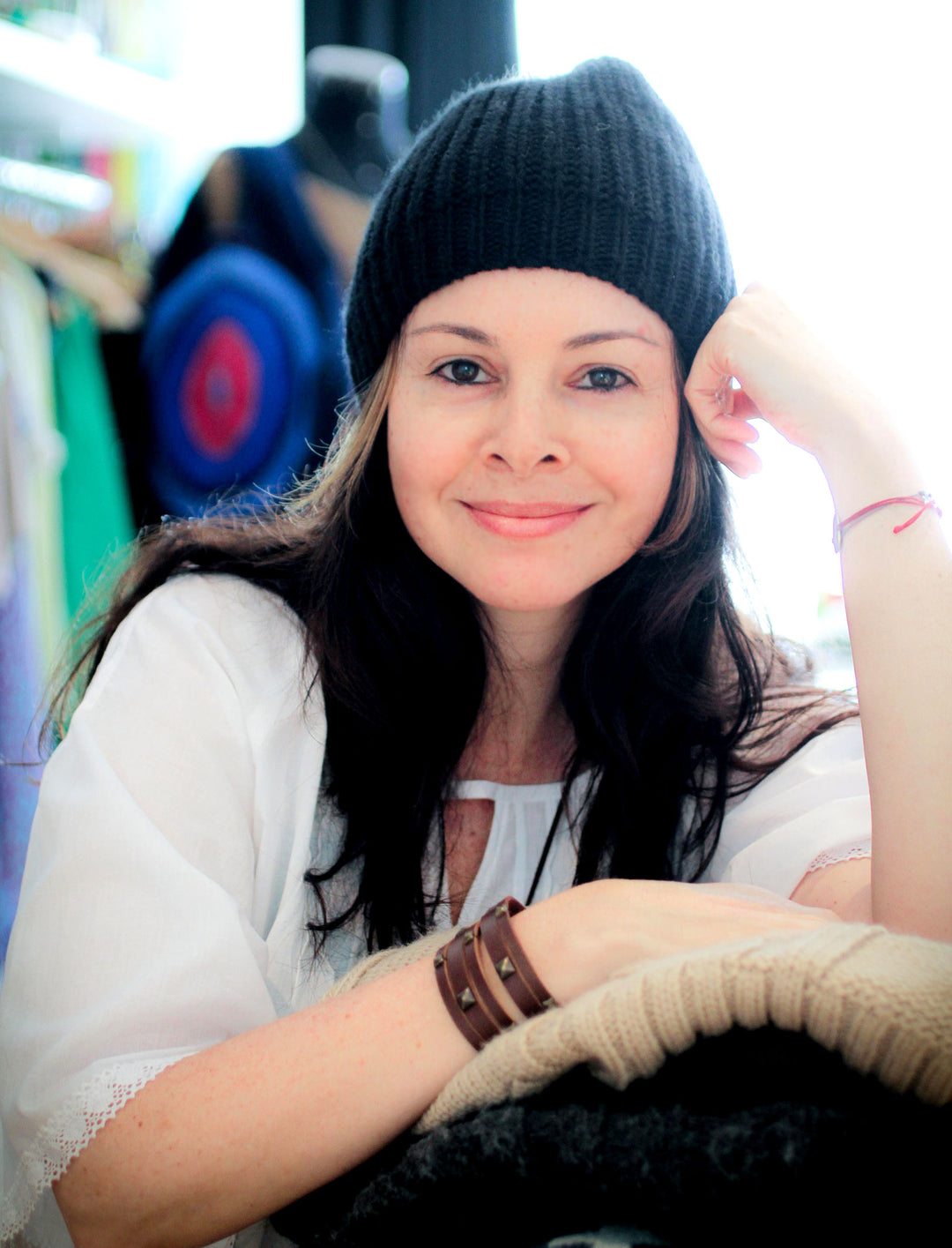 Alpaca Knit Green Hat from Peru - Andean Forest