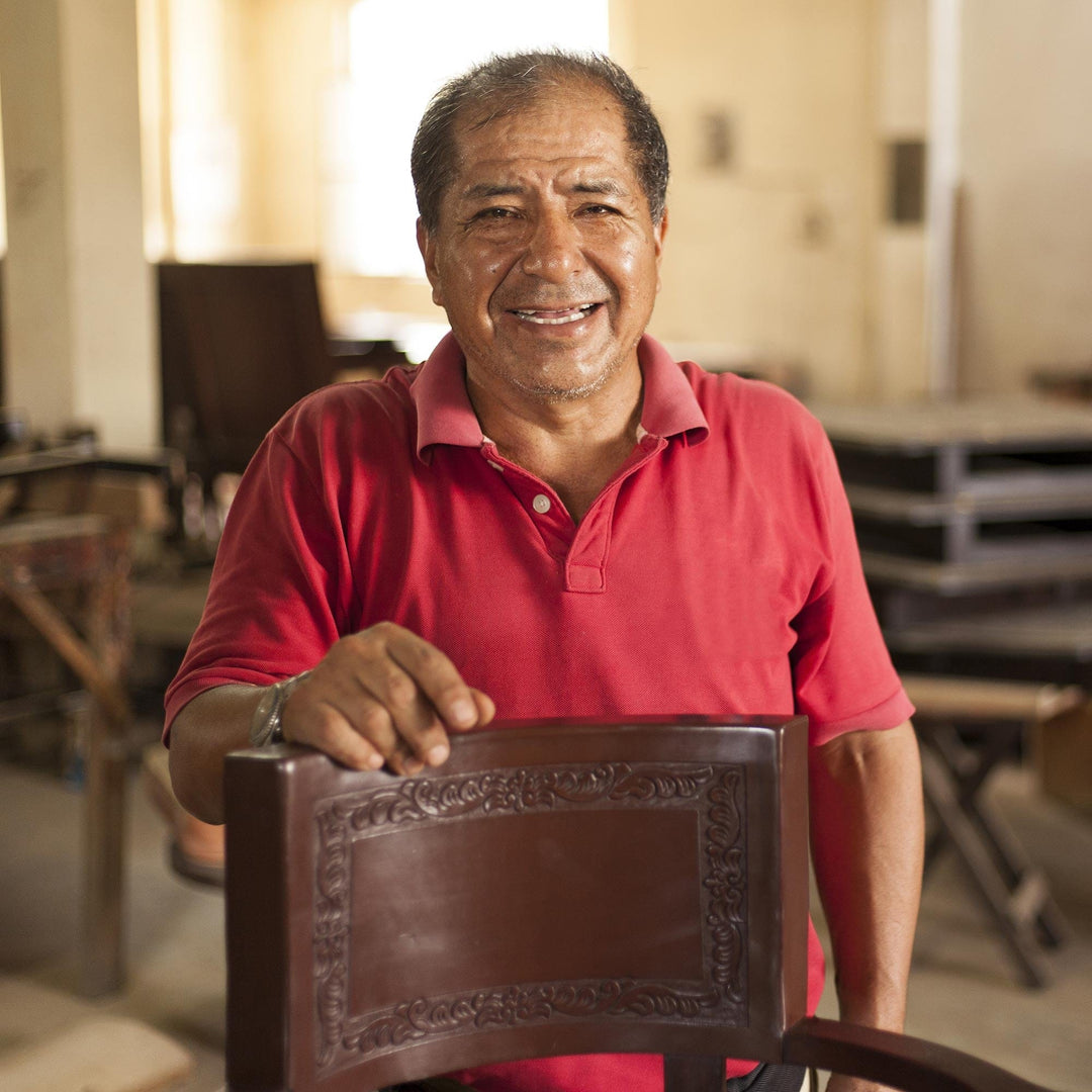Tooled Leather Decorative Box - Andean Thistle
