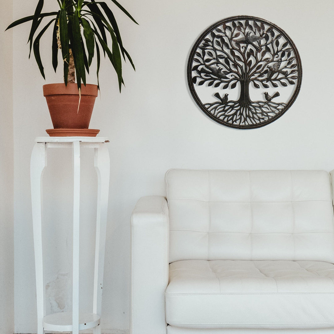 Birds on Roots Tree of Life Wall Art