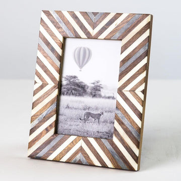 Banka Mundi Frame - Brown and White 4