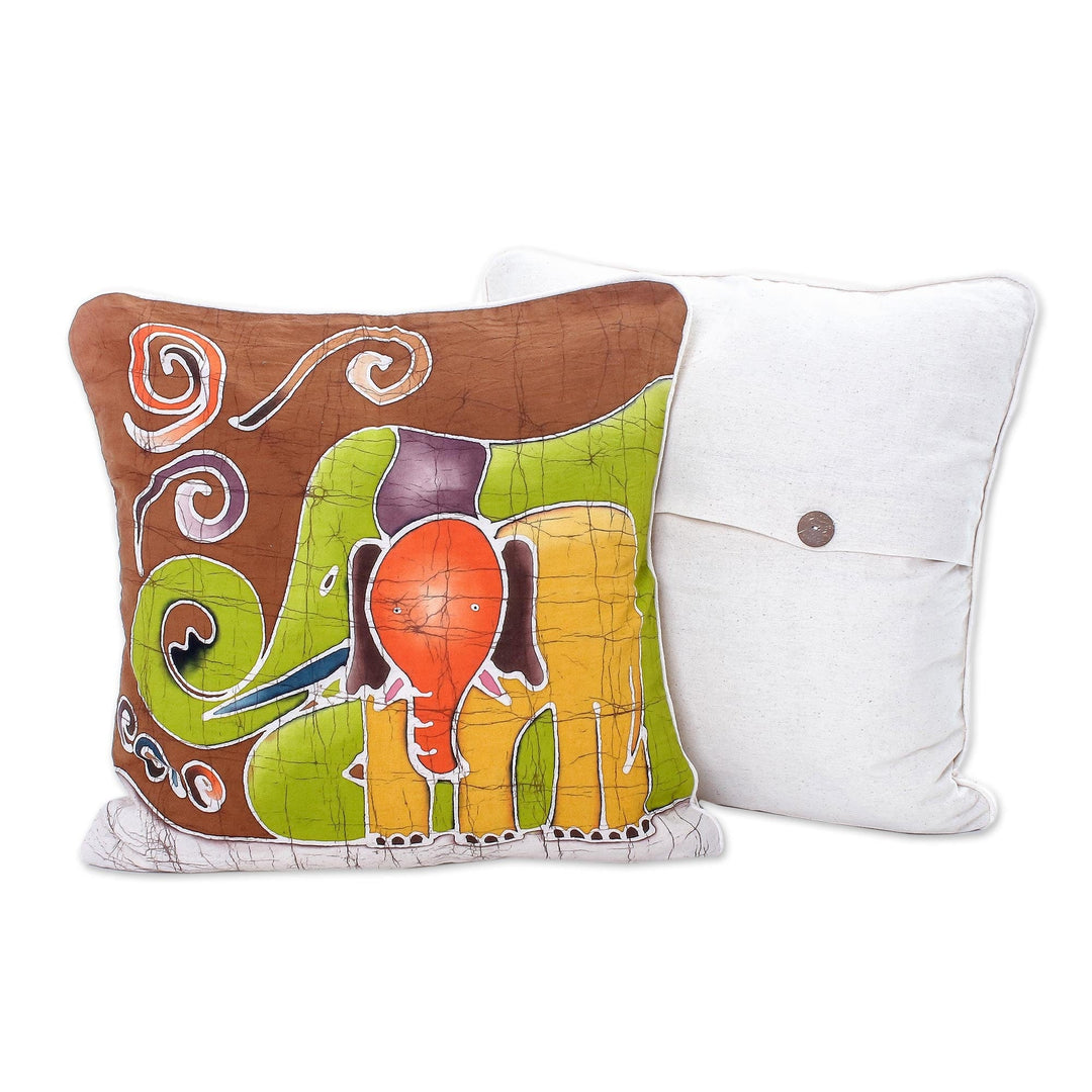 Cotton Cushion Covers from Thailand (Pair) - Elephant Family