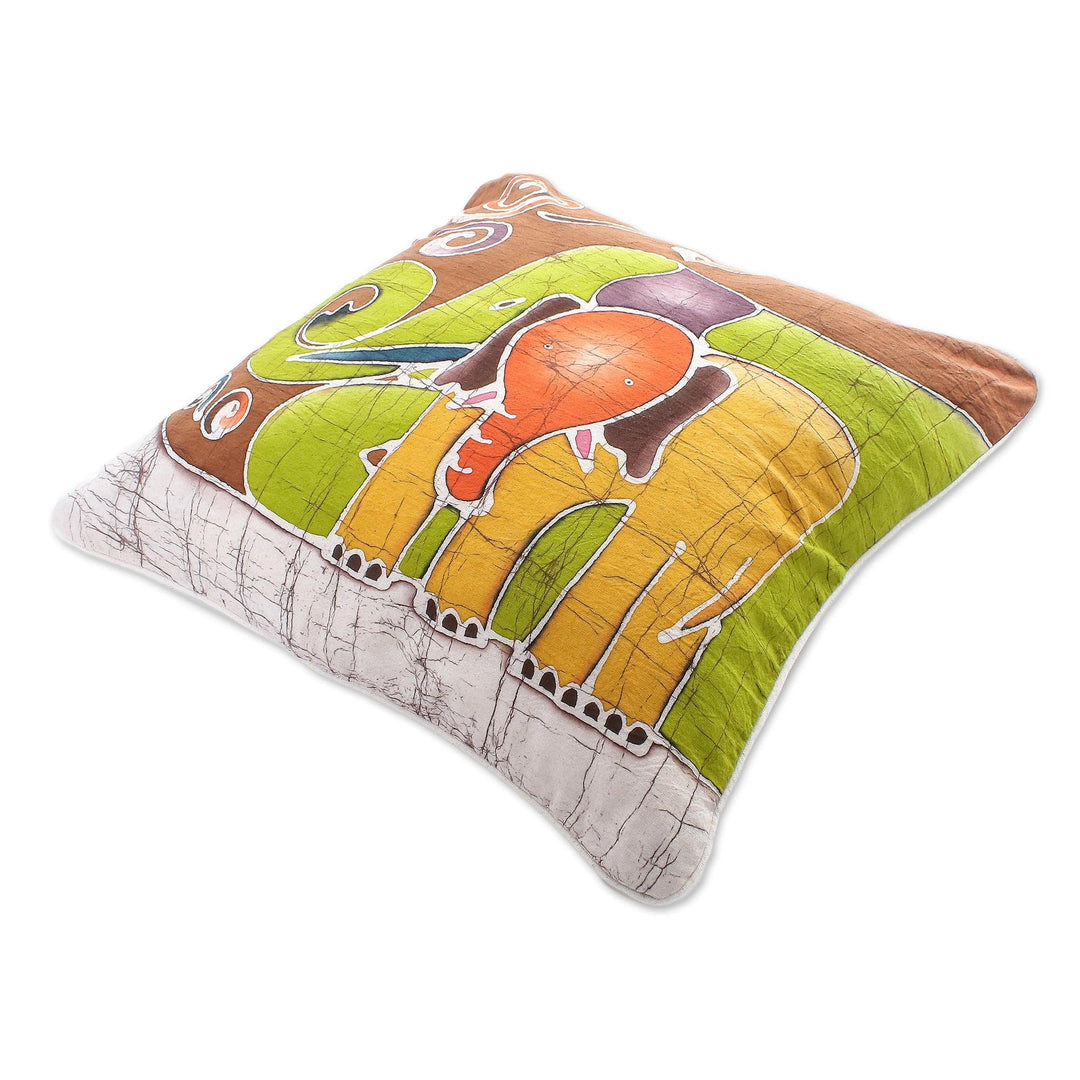 Cotton Cushion Covers from Thailand (Pair) - Elephant Family