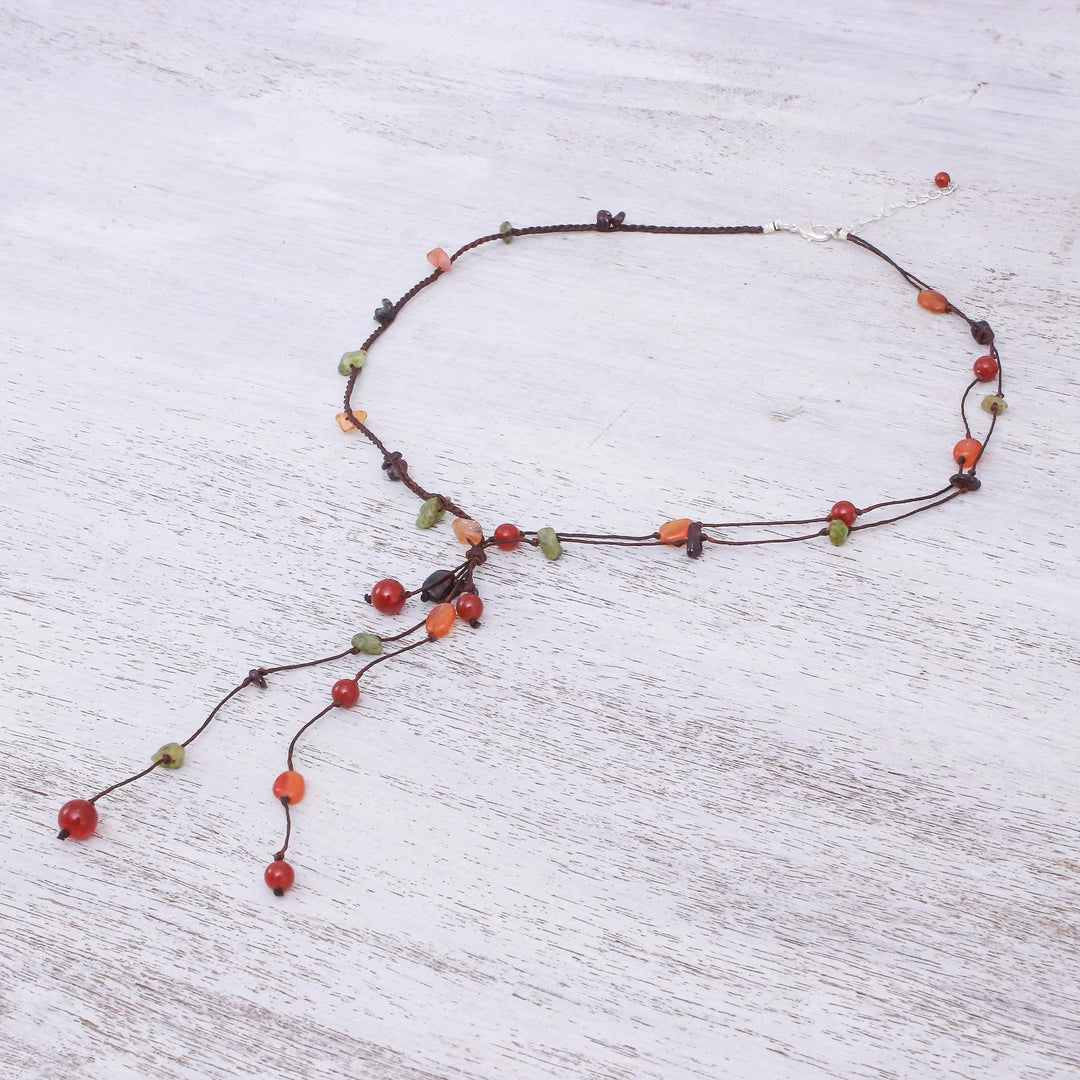 Carnelian and Garnet Necklace - Gem Rave