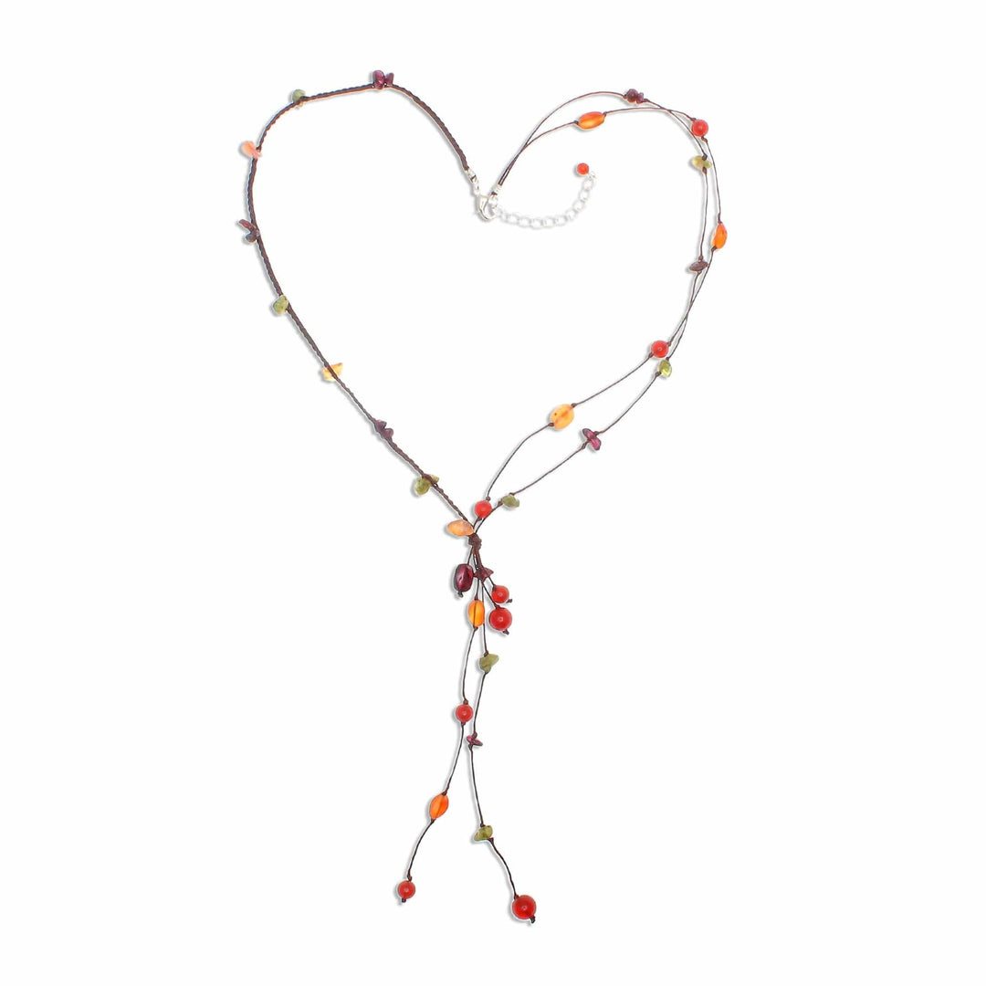 Carnelian and Garnet Necklace - Gem Rave