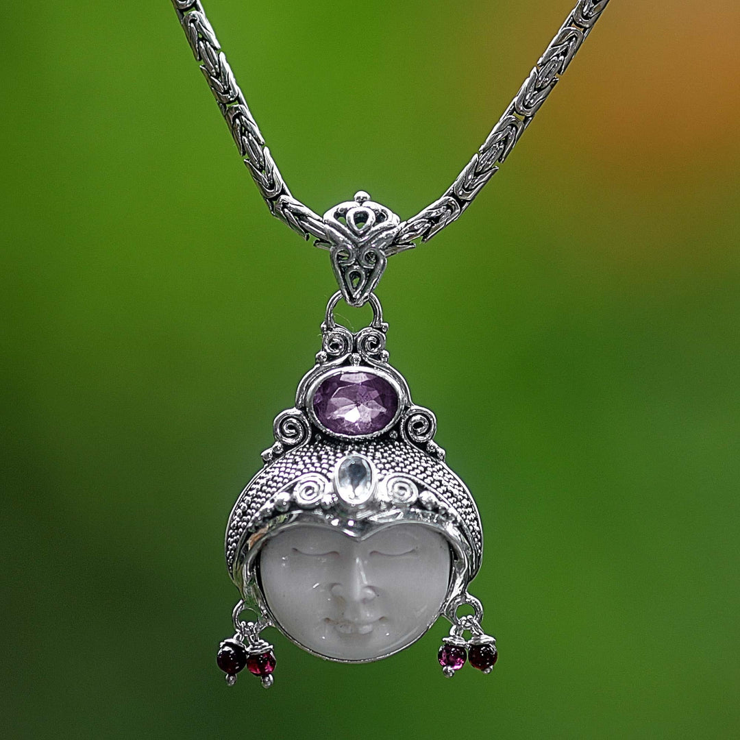 Women's Sterling Silver and Amethyst Necklace - Dreamer