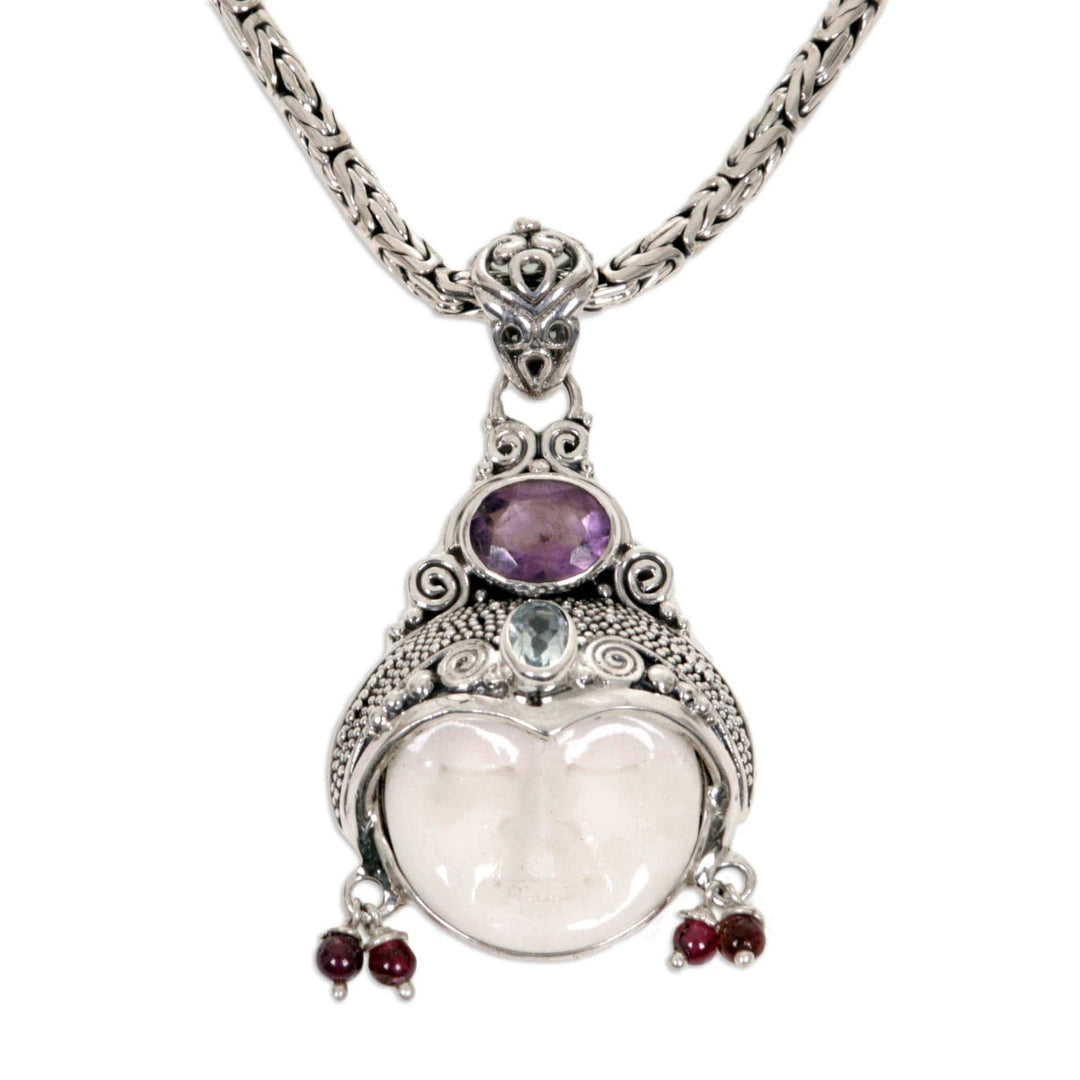 Women's Sterling Silver and Amethyst Necklace - Dreamer