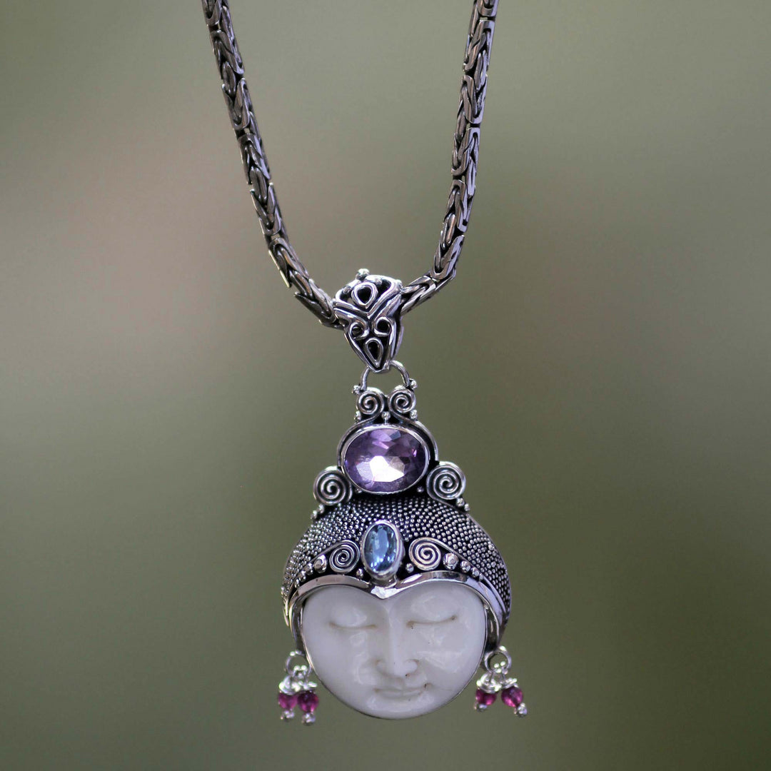 Women's Sterling Silver and Amethyst Necklace - Dreamer