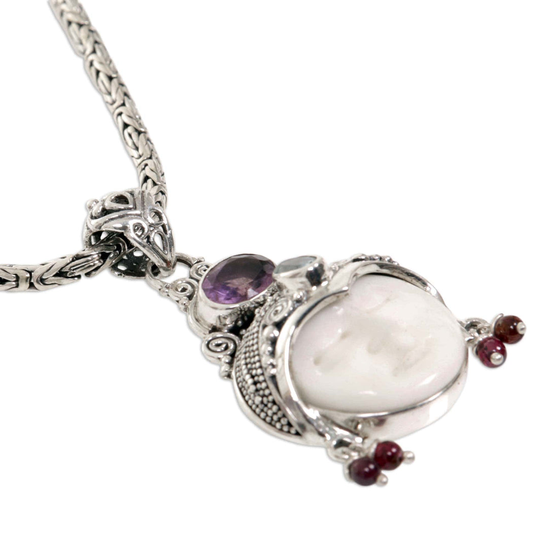 Women's Sterling Silver and Amethyst Necklace - Dreamer