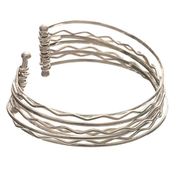 Sterling Silver Cuff Bracelet - Riptide