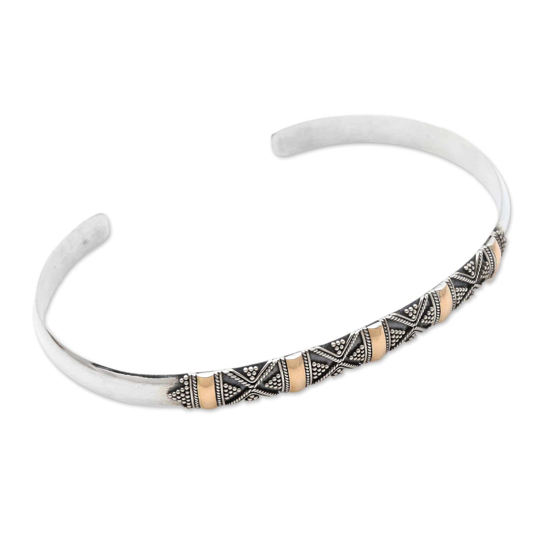 Sterling silver cuff bracelet - Hyacinth