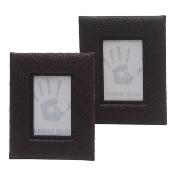 Handwoven Photo Frame Set (3x5 and 4x6) - Nature's Balance