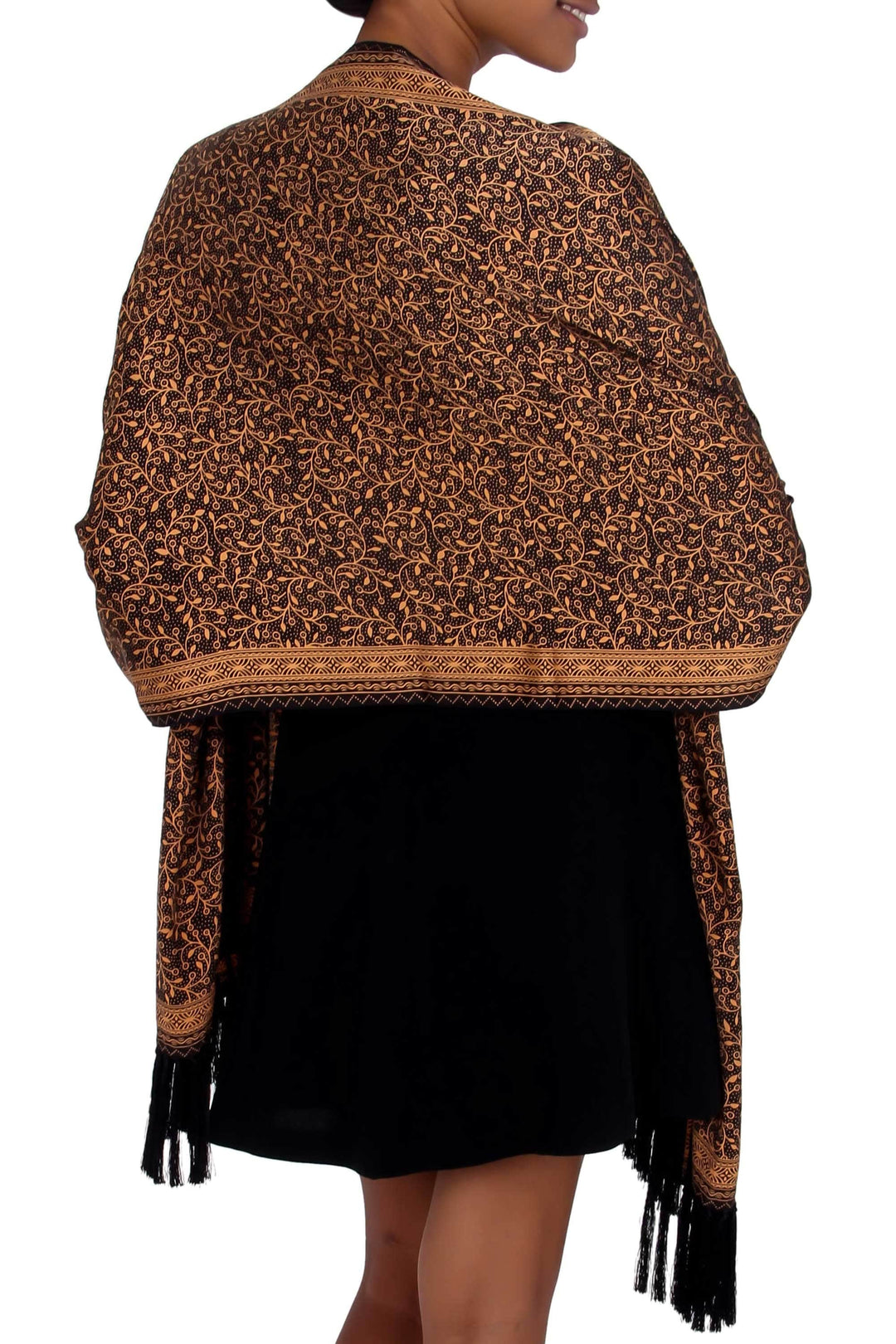 Hand Made Batik Silk Shawl - Wilderness