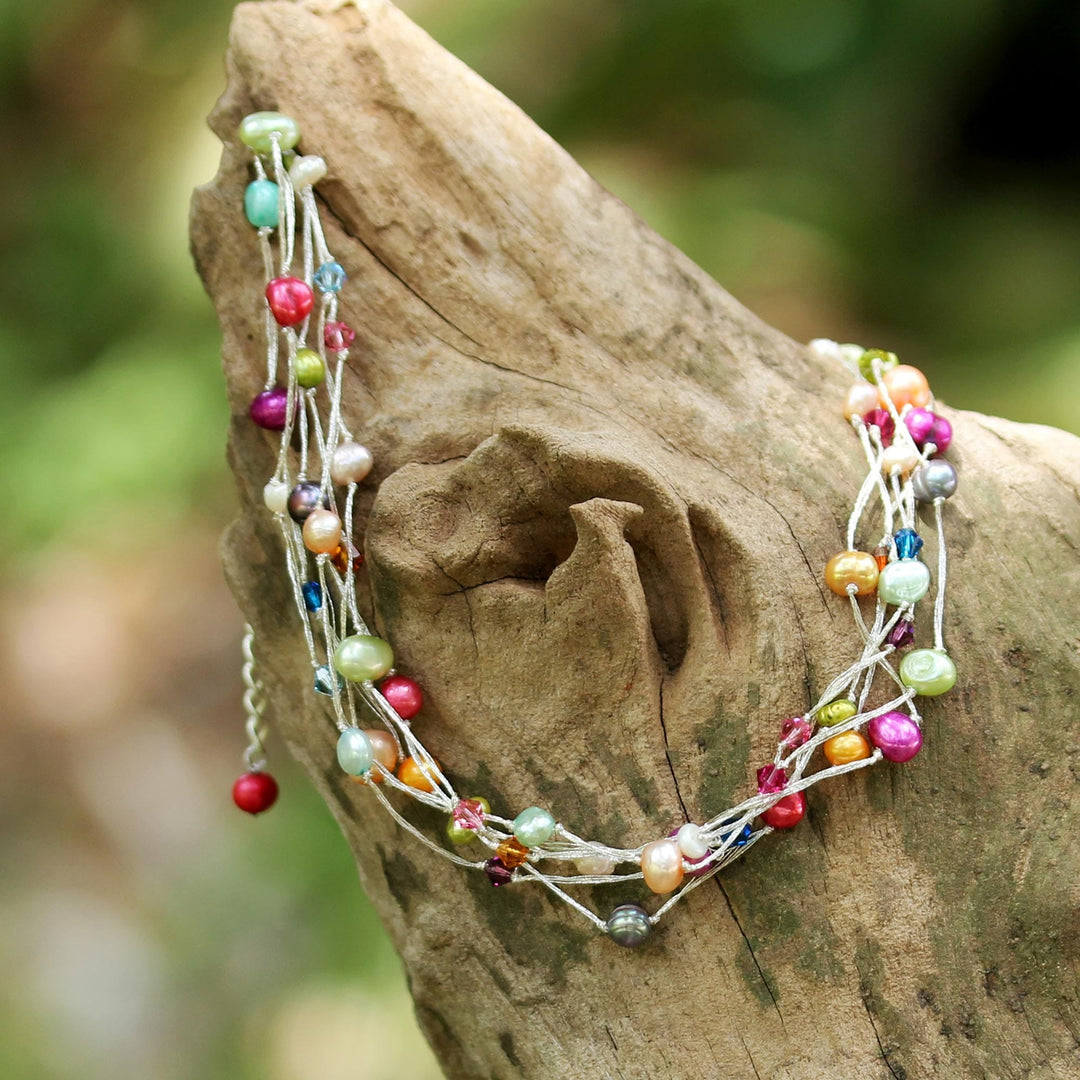 Unique Beaded Pearl Necklace - Party Balloons
