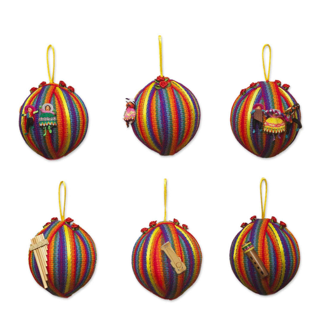 Cotton ornaments (Set of 6) - Peace Wish