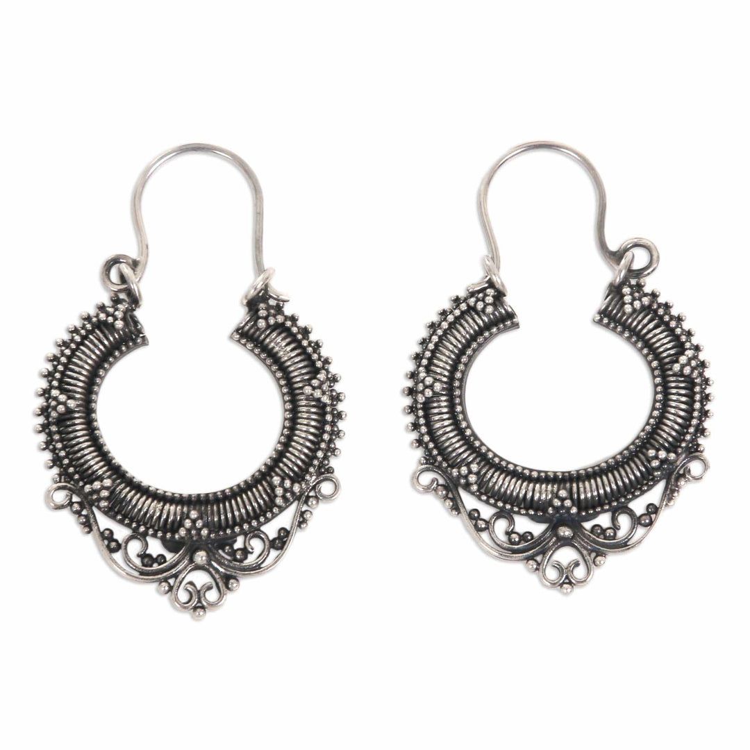 Sterling Silver Hoop Earrings - Complexity