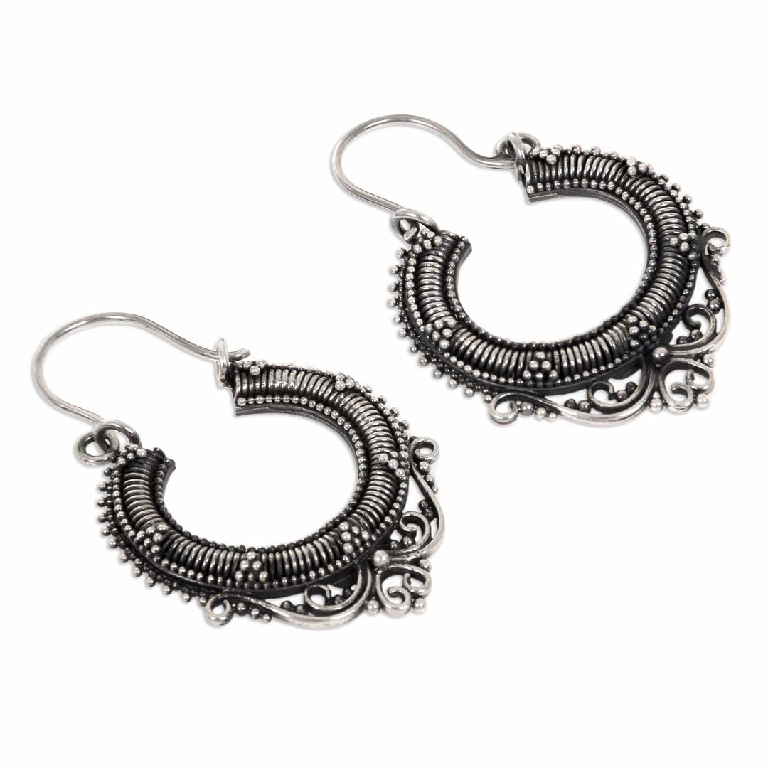 Sterling Silver Hoop Earrings - Complexity