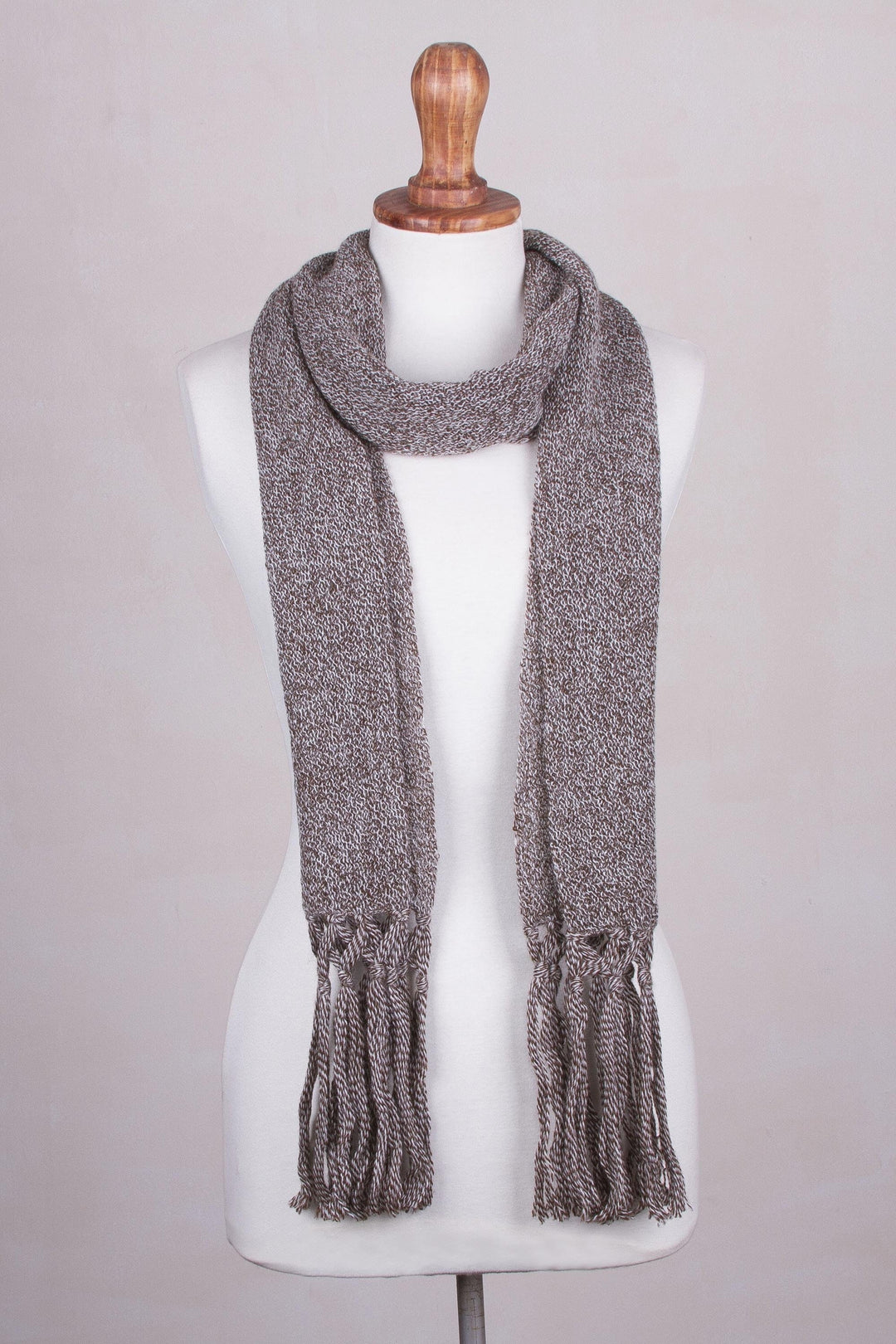 100% Alpaca Scarf - Cinnamon Earth