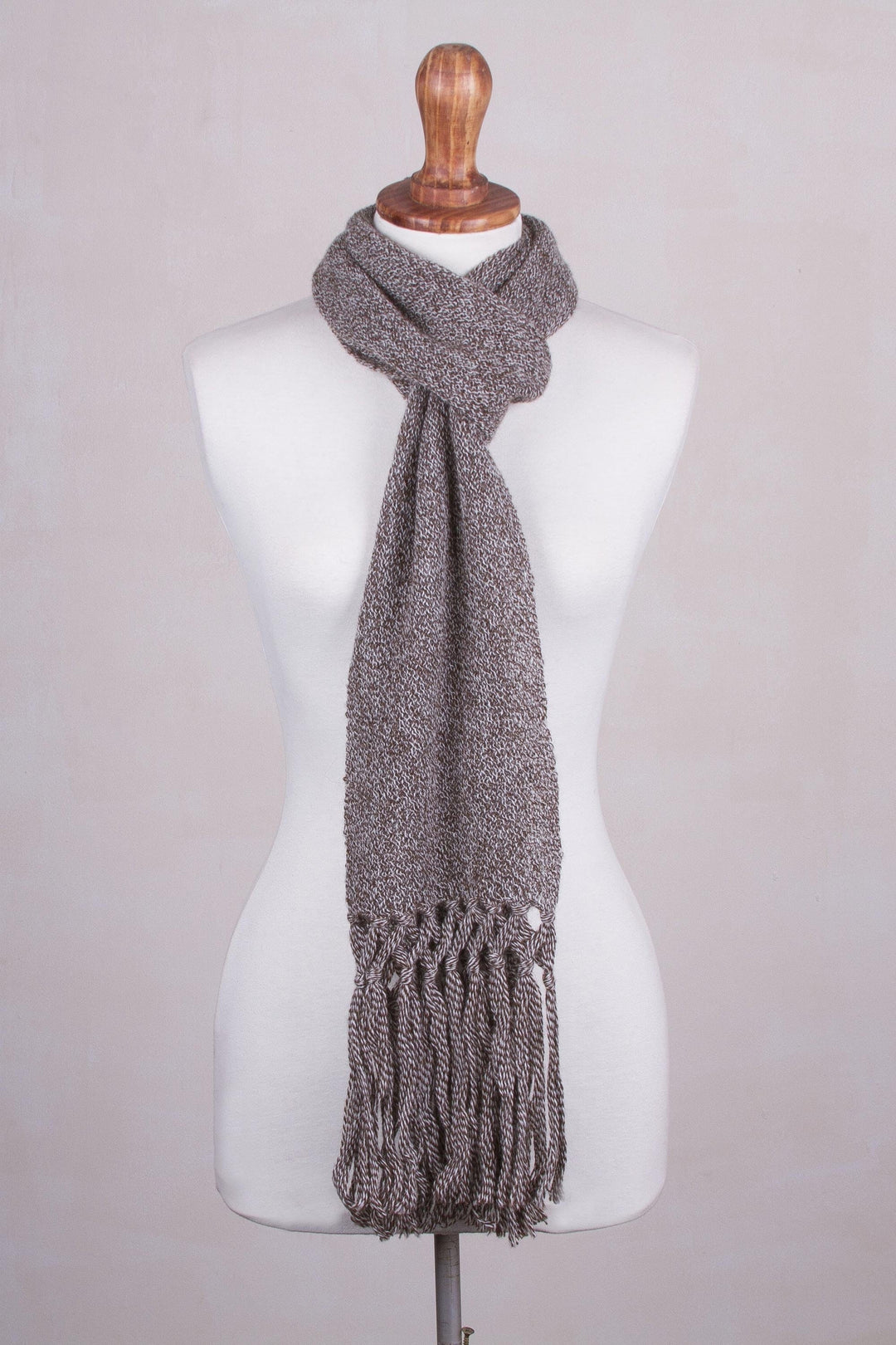 100% Alpaca Scarf - Cinnamon Earth