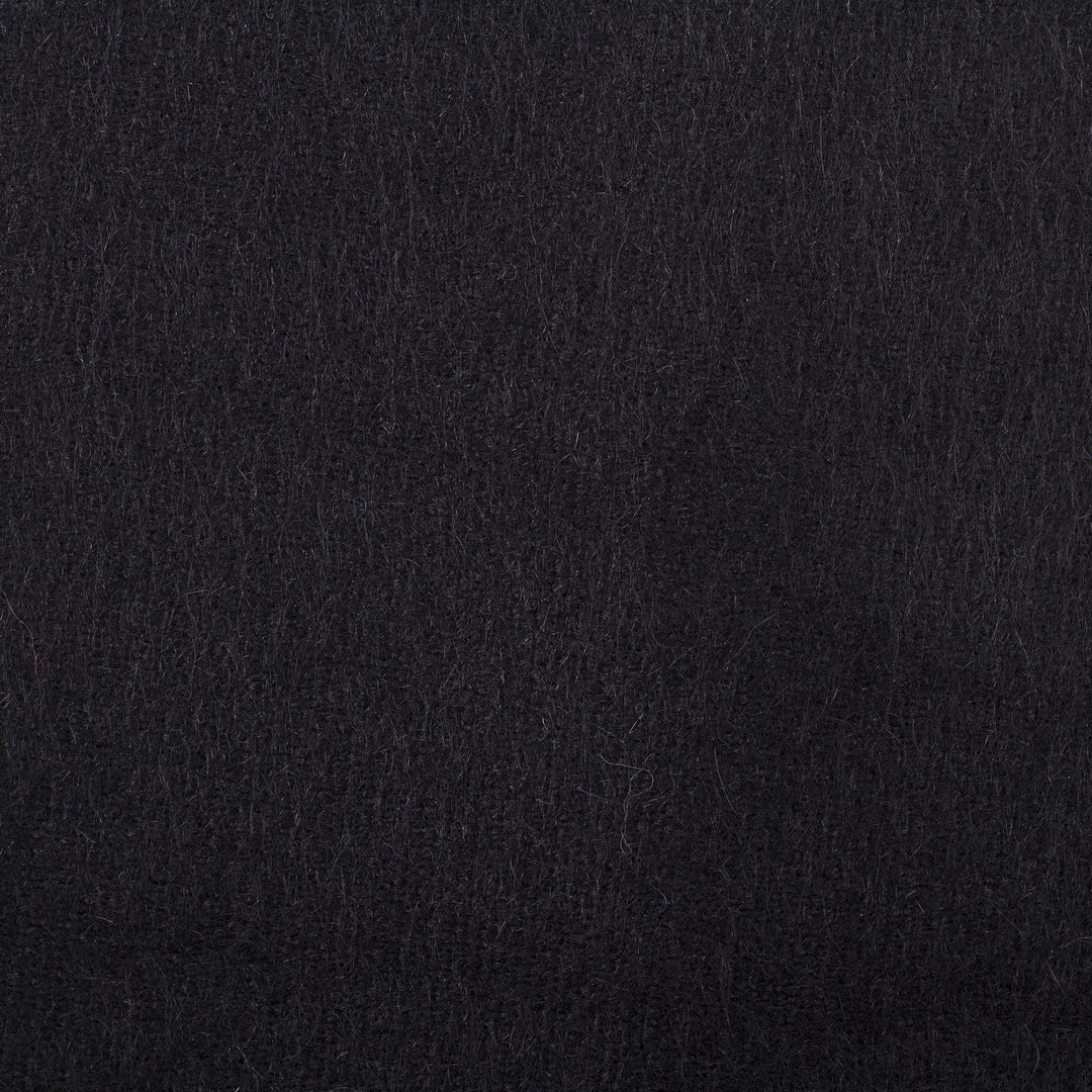Alpaca Blend Wrap Scarf in Black from Peru - Black Gift of Warmth